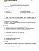 PLAN DE ACTIVIDADES “DÍA DE LA MADRE”