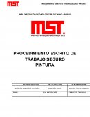 PROCEDIMIENTO ESCRITO DE TRABAJO SEGURO PINTURA