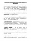 CONTRATO DE ARRENDAMIENTO DE BIEN MUEBLE (VEHICULO NO MOTORIZADO)