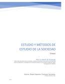 Estudio y Métodos de estudio de la sociedad