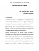 Guia educativa para el paciente con diabetes y su familia