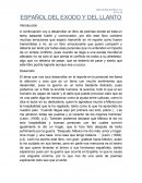 Reporte de lectura: "Español del éxodo y del llanto"
