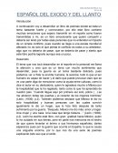 Reporte de lectura: "Español del éxodo y del llanto"