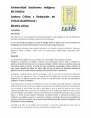 Reseña critica la republica