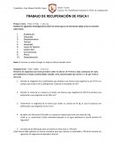 TRABAJO DE RECUPERACIÓN DE FISICA I