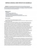 EMPRESA COMUNAL COMO PROYECTO DE DESARROLLO