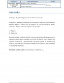 Trabajo: Mi primer proyecto de innovación