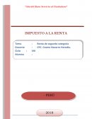 DERECHO TRIBUTARIO. IMPUESTO A LA RENTA