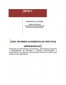 GUÍA INFORMES ACADÉMICOS DE PRÁCTICAS EMPRESARIALES