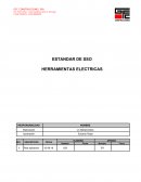 ESTANDAR DE SSO HERRAMIENTAS ELECTRICAS