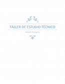 TALLER DE ESTUDIO TÉCNICO Evaluación de proyectos