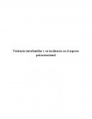 Violencia intrafamiliar y su incidencia en el aspecto psicoemocional