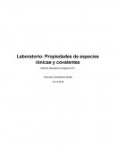 Propiedades de especies ionicas y covalentes