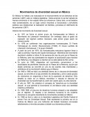 Movimientos de diversidad sexual en México