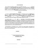 Acta de hechos: Inasistencia laboral de priscilla Atenas Navarro Duran