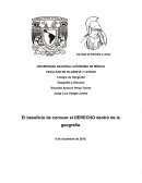 La importancia del DERECHO dentro de la Geografía