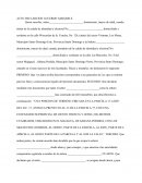 Acto declarcion acuerdo amigable