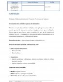 Trabajo: Elaboración de un Proyecto Personal de Mejora