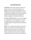 La literaturas