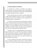 LA CRISIS ECONOMICA DE VENEZUELA