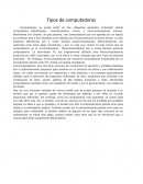Tipos de computadoras