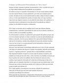 Trabajo: La Educación Personalizada en “Ser y tener”