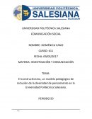 El constructivismo, un modelo pedagógico de inclusión de la diversidad de pensamiento en la Universidad Politécnica Salesiana