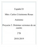 Proyecto 5. Distintas versiones de un cuento