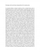 Psicología social como fuente independiente de la comunicación