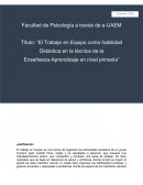 EJEMPLO DE UNA PLANEACION EDUCATIVA