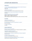 Literatura medieval.Contexto