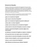 Retencion de liquidos