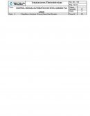 CONTROL MANUAL/AUTOMÁTICO DE NIVEL USANDO PLC