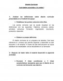 Diseño Curricular Actividades asociadas a la unidad