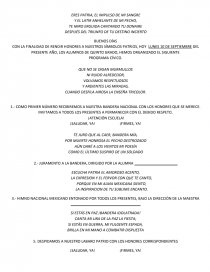 Programa Honores Bandera. Página 1