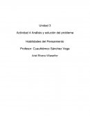 Unidad 3 Actividad 4 Análisis y solución del problema
