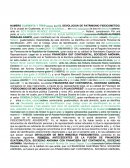 MINUTA POR DEVOLUCION DE PATRIMONIO