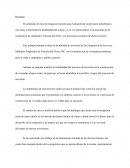Resumen evaluación de un proyecto inmobiliario