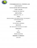 ASIGNACIONES TESTAMENTARIAS, NULIDADES Y CONVENCIONALES