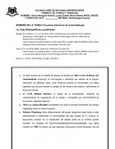 NOMBRE DE LA TAREA:10 puntos históricos de la Hematología