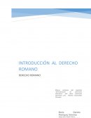 INTRODUCCIÓN AL DERECHO ROMANO