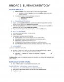 UNIDAD 3: EL RENACIMIENTO XVI