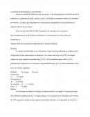 Características demográficas de Guatemala