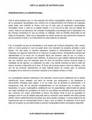 RESUMEN VISITA AL MUSEO DE ANTROPOLOGIA