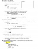 ESTADISTICA DESCRIPTIVA . CARACTERÍSTICAS DE LA VARIANZA Y LA DESVIACIÓN TÍPICA