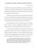 El problema de la corrupción y los medios de comunicación en México
