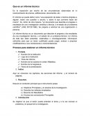 Proceso para elaborar un informe técnico