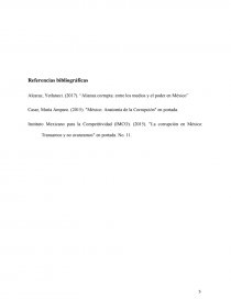 El problema de la corrupción y los medios de comunicación en México. Página 5
