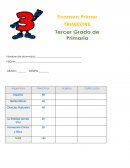 Examen ESCUELA PRIMARIA “VIRGILIO GARZA FLORES”