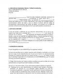 Modelo de Recurso de Inconformidad por multa administrativa